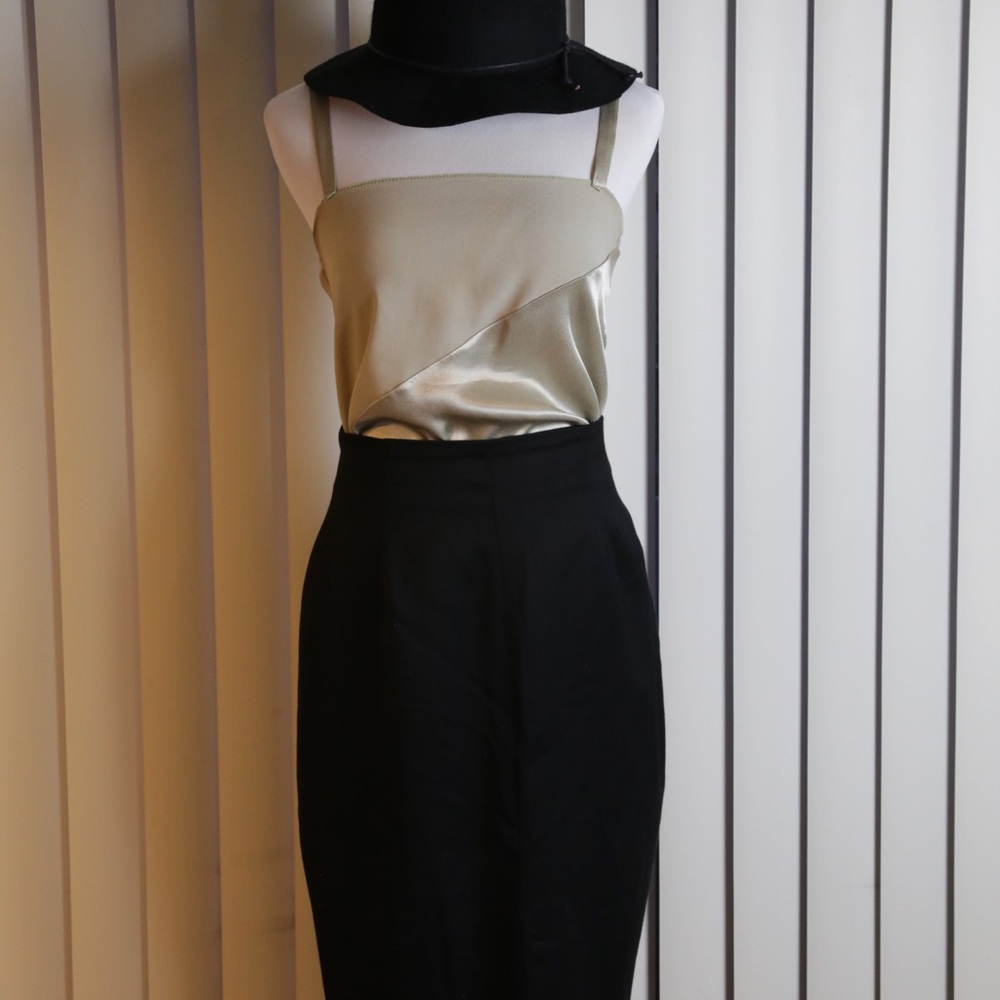 Taupe silky vintage tank